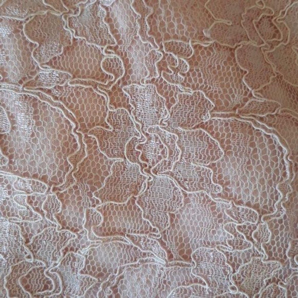 Vintage Victoria's Secret Floral Lace See Through Baby Pink Shell Top Sz S - Picture 5 of 7